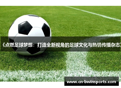 《点燃足球梦想：打造全新视角的足球文化与热情传播杂志》